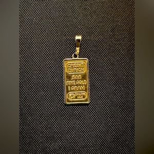 One gram 14k fine gold